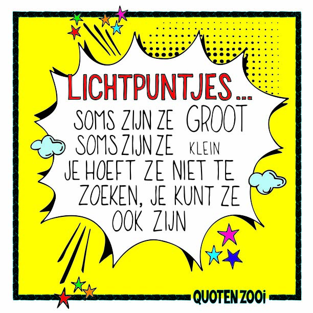 Lichtpuntjes je kunt ze ook zijn